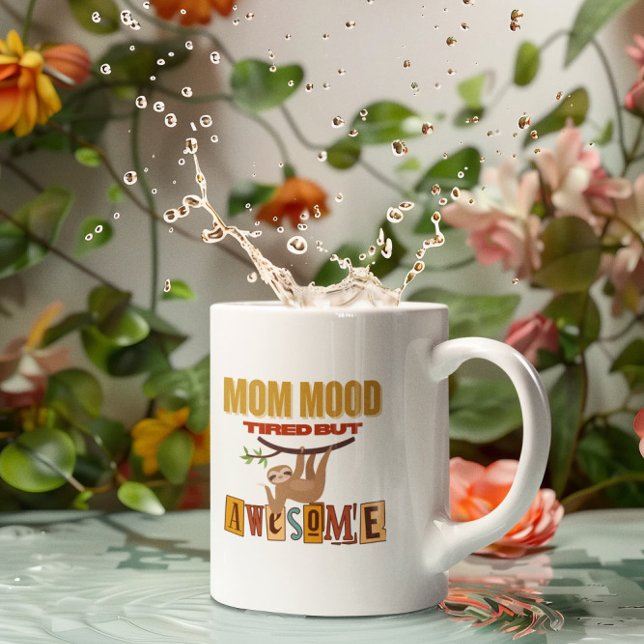 Caneca De Café Engraçada Camisa De Mãe Bonita E Bonita Mãe (Criador carregado)