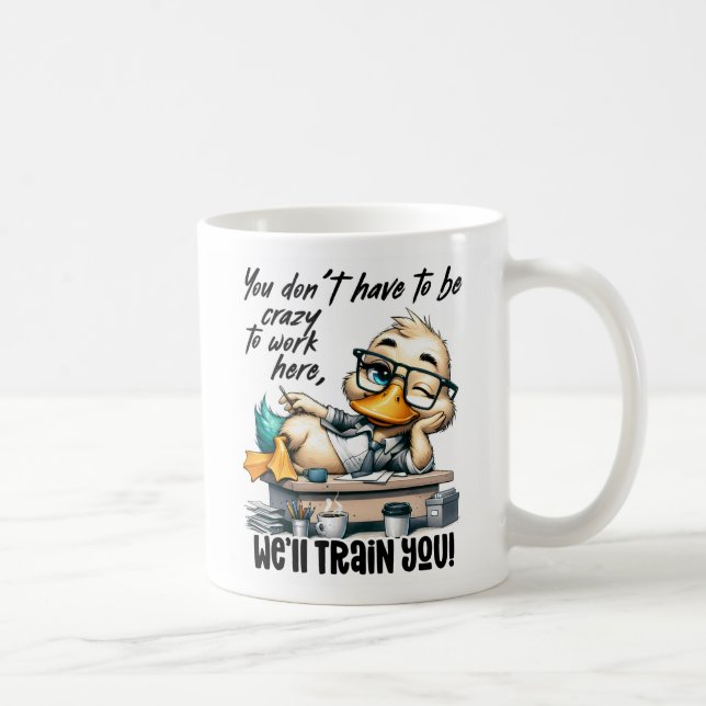 Caneca De Café Engraçada Cãozinho Motivacional | Office Humor (Direita)