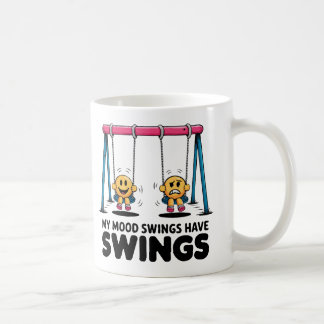 Caneca De Café Engraçada Coffee Mug - Meu Humor Tem Balanços