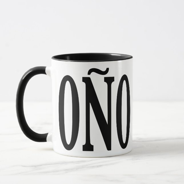 Caneca de Café Engraçada com Gíria Dominicana Coño (Esquerda)