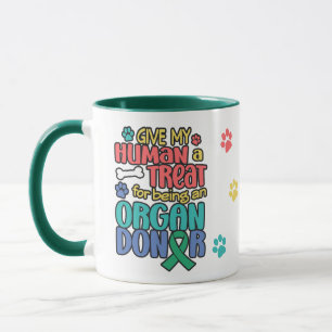 Caneca de Café Engraçada Conscientização sobre Doa