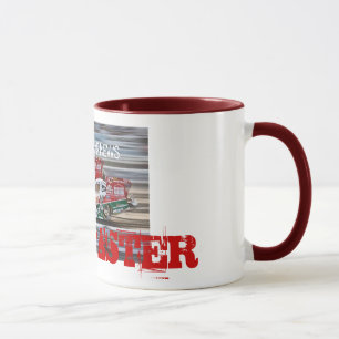 Caneca de café engraçada da notícia do carro do