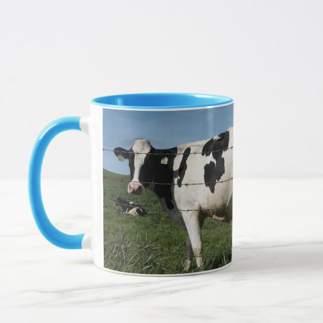 Caneca de café engraçada da vaca para mães (Esquerda)