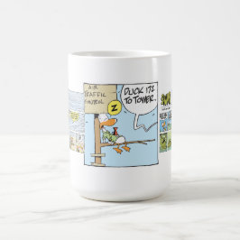 Caneca de café engraçada de controlador aéreo