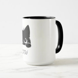 Caneca de Café Engraçada de Gato Bebendo Café Fofa