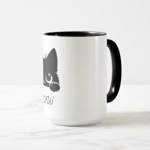 Caneca de Café Engraçada de Gato Bebendo Café Fofa