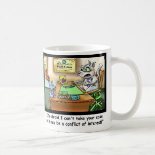 Caneca de Café Engraçada de Gato e Advogado