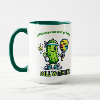 Caneca de café engraçada de pickleball, acessórios