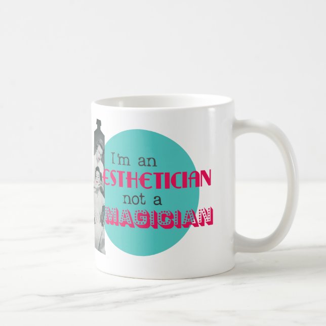 Caneca de café engraçada do mágico do Esthetician (Direita)
