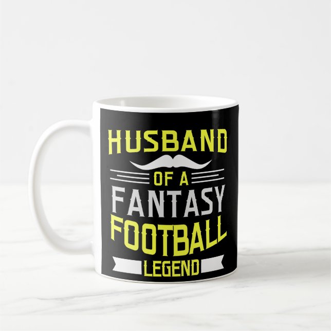 Caneca de café engraçada do marido da legenda do (Esquerda)