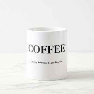 Caneca de café engraçada do zombi