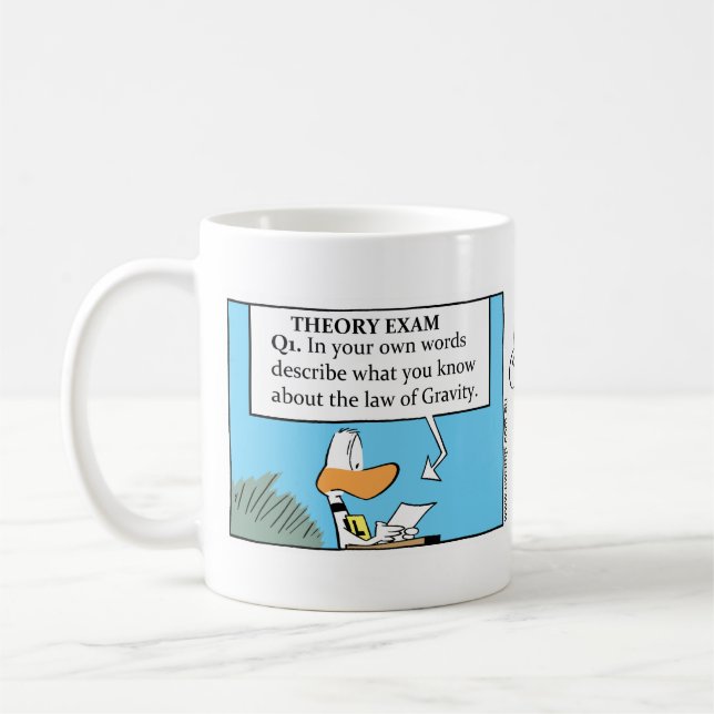 Caneca de café engraçada dos desenhos animados da (Esquerda)