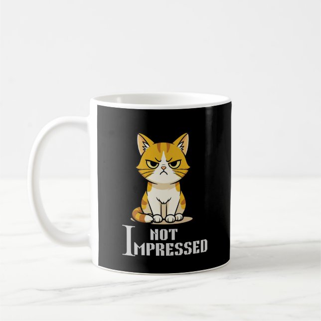 Caneca de Café Engraçada e Sarcástica do Gato Mal- (Esquerda)