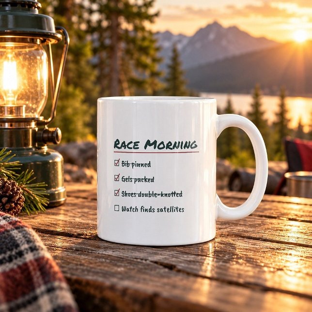 Caneca de Café Engraçada Esperando Satélites (Criador carregado)