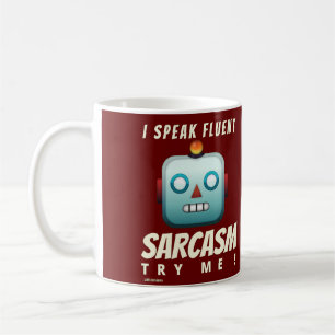 caneca de café engraçada "EU FALO FLUENT SARCASM