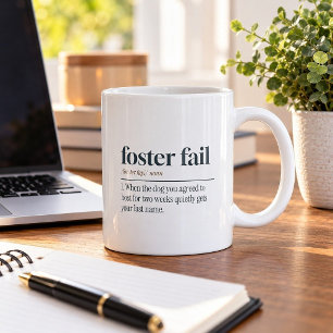 Caneca de Café Engraçada Falhei no Adoção Temporár