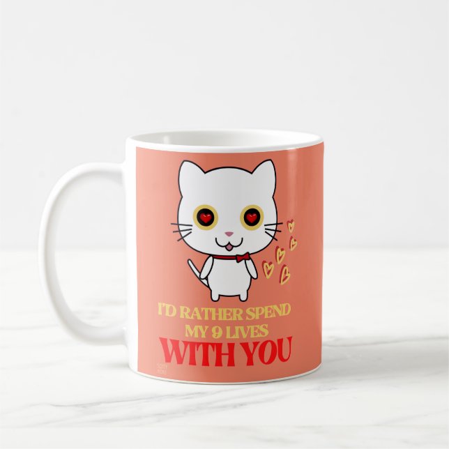 caneca de café engraçada "GATO GATO" (Esquerda)