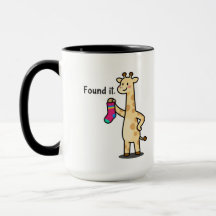 Caneca de café engraçada Giraffe Pro-Finder