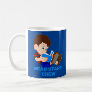 caneca de café engraçada "HEAD START TRW"