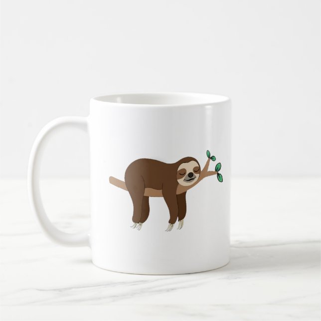 Caneca De Café Engraçada Lama Tee, Animais Cute Punny Graphic T (Esquerda)
