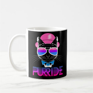 Caneca de café engraçada LGBTQ de Purride do gato