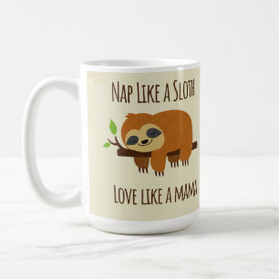 Caneca De Café Engraçada Mãe "Nap Like a Lloth" Bonita Mãe Presen