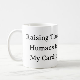 Caneca De Café Engraçada Mãe Vida Mug - Elevante Cardio Humano Pe
