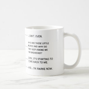 Caneca de café engraçada para a mamã ou o pai