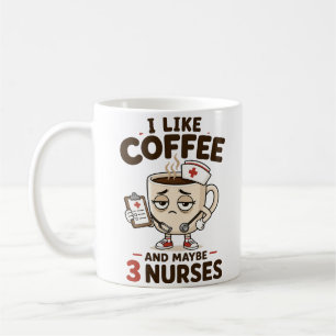 Caneca de Café Engraçada para Enfermeiros Presente