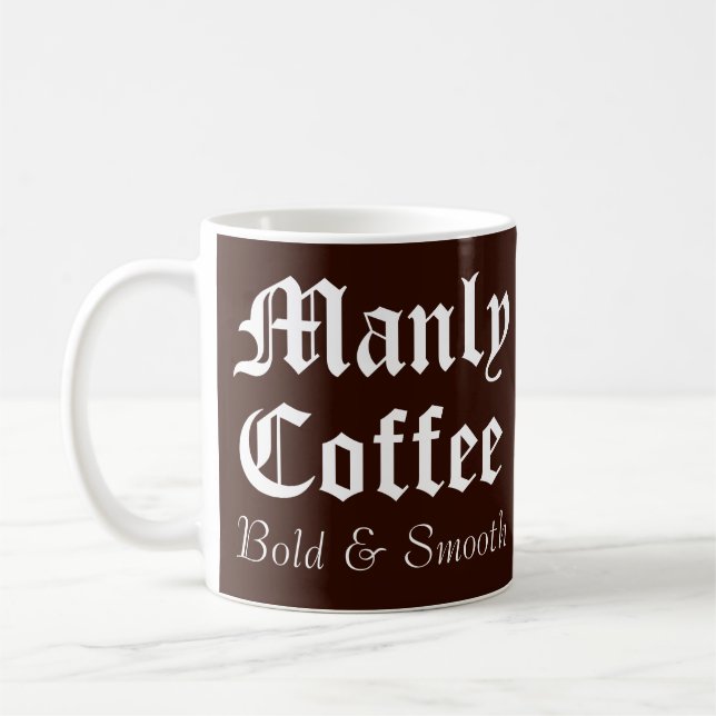 Caneca de Café Engraçada para Homens Másculos (Esquerda)