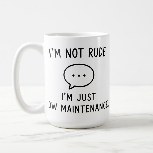 Caneca de café engraçada para pessoas com ansiedad (Esquerda)