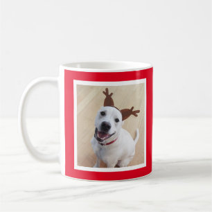 Caneca De Café Engraçada Reindet Cachorro Cachorro Vermelho
