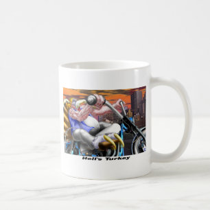 Caneca De Café Engraçada Turquia Ação de Graças Harley Camisetas 