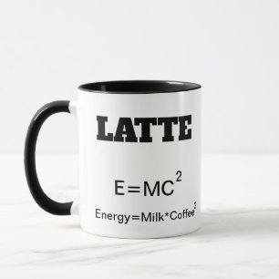 Caneca de café engraçada uma chalaça E=MC2. da