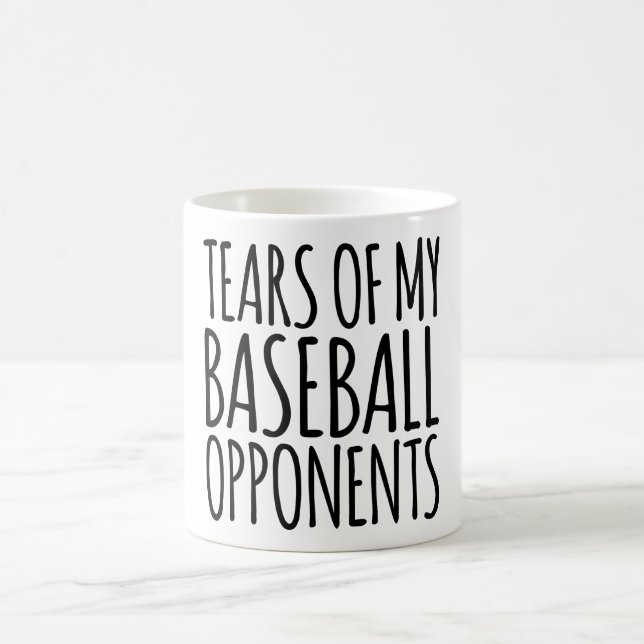 Caneca De Café Engraçadas Lágrimas Dos Meus Opositores De Basebal (Centro)