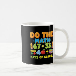 Caneca De Café Engraçado 100 Dias Equação Matemática Escolar Alun