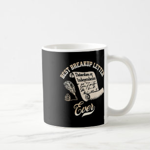 Caneca De Café Engraçado 4ª melhor carta de 4 de julho História d