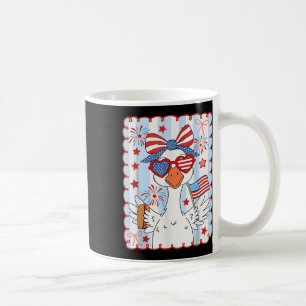 Caneca De Café Engraçado 4º De Julho O Bobo Patriótico Ganso Amer