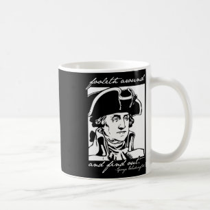 Caneca De Café Engraçado 4 De Julho 4 George Washington Foole