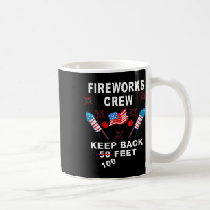 Caneca De Café Engraçado 4 De Julho De Shirt Fireworks Diretor É