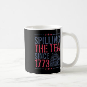 Caneca De Café Engraçado 4 De Julho Esmagando O Chá Desde 1773 Am