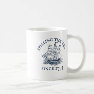 Caneca De Café Engraçado 4 De Julho Esmagando O Chá Desde 1773 Qu