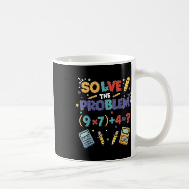 Caneca De Café Engraçado 67 Meme Pemdas Professor de Matemática E (Direita)