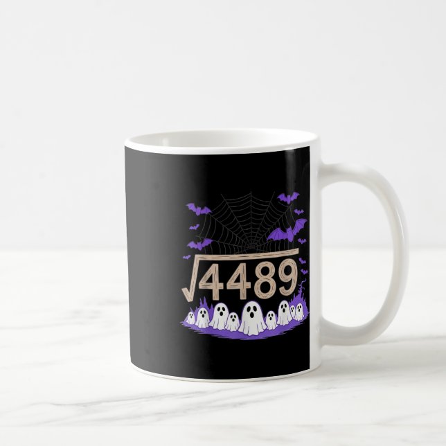Caneca De Café Engraçado 67 Meme Professor de Matemática 6 7 Hall (Direita)