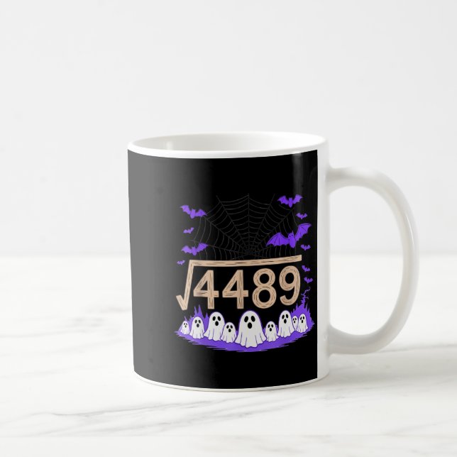 Caneca De Café Engraçado 67 Meme Professor de Matemática 6 7 Hall (Direita)