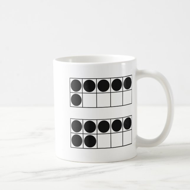 Caneca De Café Engraçado 6 7 Número Professores Alunos Seis Sete  (Direita)
