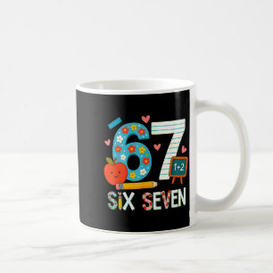Caneca De Café Engraçado 6 7 Seis Sete Meme 67 Professor Para Hom