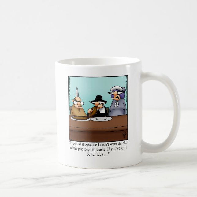 Caneca De Café Engraçado Ação de Graças de Futebol Humor Mug (Direita)