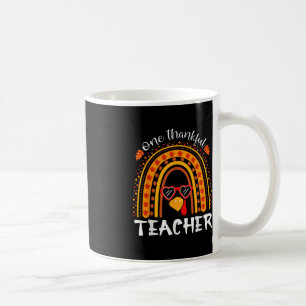 Caneca De Café Engraçado Ação de Graças Rainbow Leopard Caiu Um G