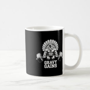 Caneca De Café Engraçado Ação de Graças Turquia Gravidade ganha m